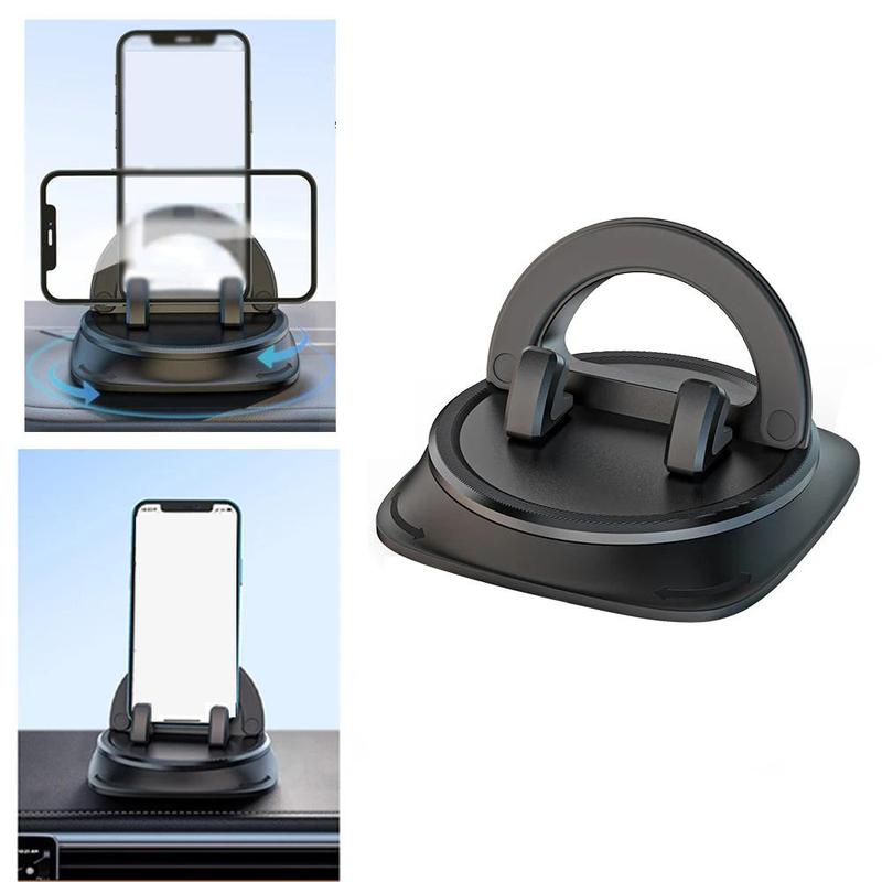 Product Introduction of 360 Degree Rotatable Car Phone Holder, Car Dashboard Phone Holder, Universal Car Interior Accessories for iPhone & Android Phones 2
