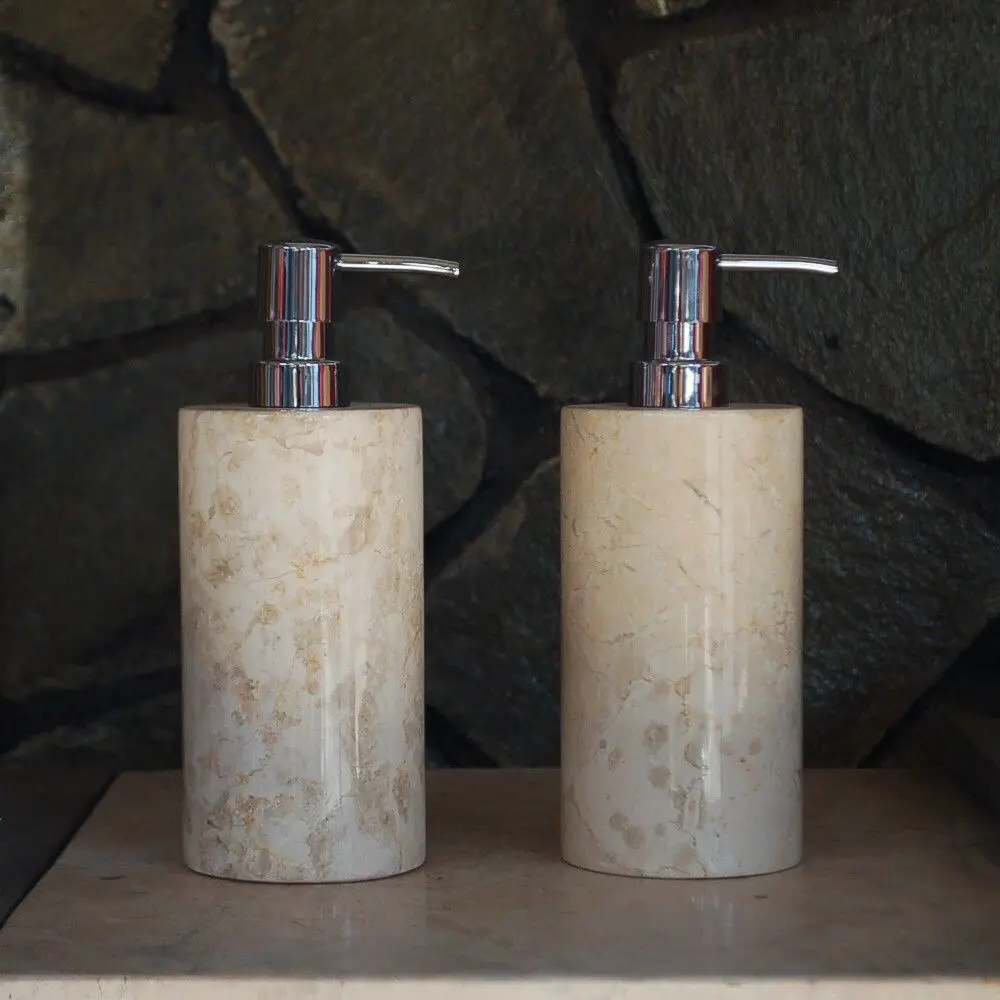 Dispenser soap white marble / tempat sabun cair marmer putih