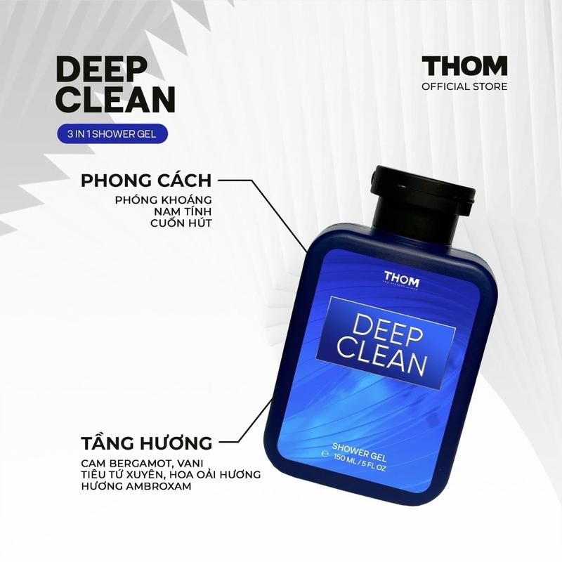 [MUA 1 TẶNG 1] Nước hoa nam cao cấp BLUE 50ml & tặng sữa tắm cao cấp Deep Clean - THOM VN chính hãng 3