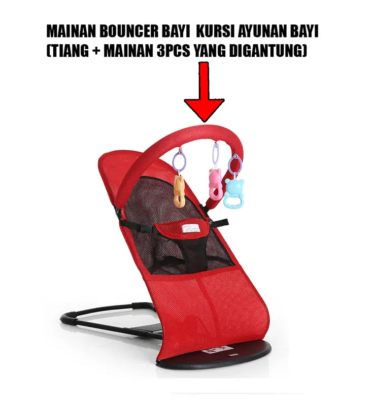PERLENGKAPAN HANYA MAINAN UNTUK DIPASANG DI KURSI AYUNAN BAYI BUKAN SATU SET BOUNCER 2