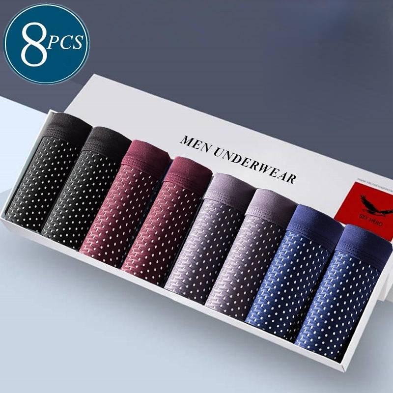 Quần Đùi Boxer, 8 Cái / lốc, Dành Cho Nam Giới, Đồ Lót, Lưới, Quần Lót