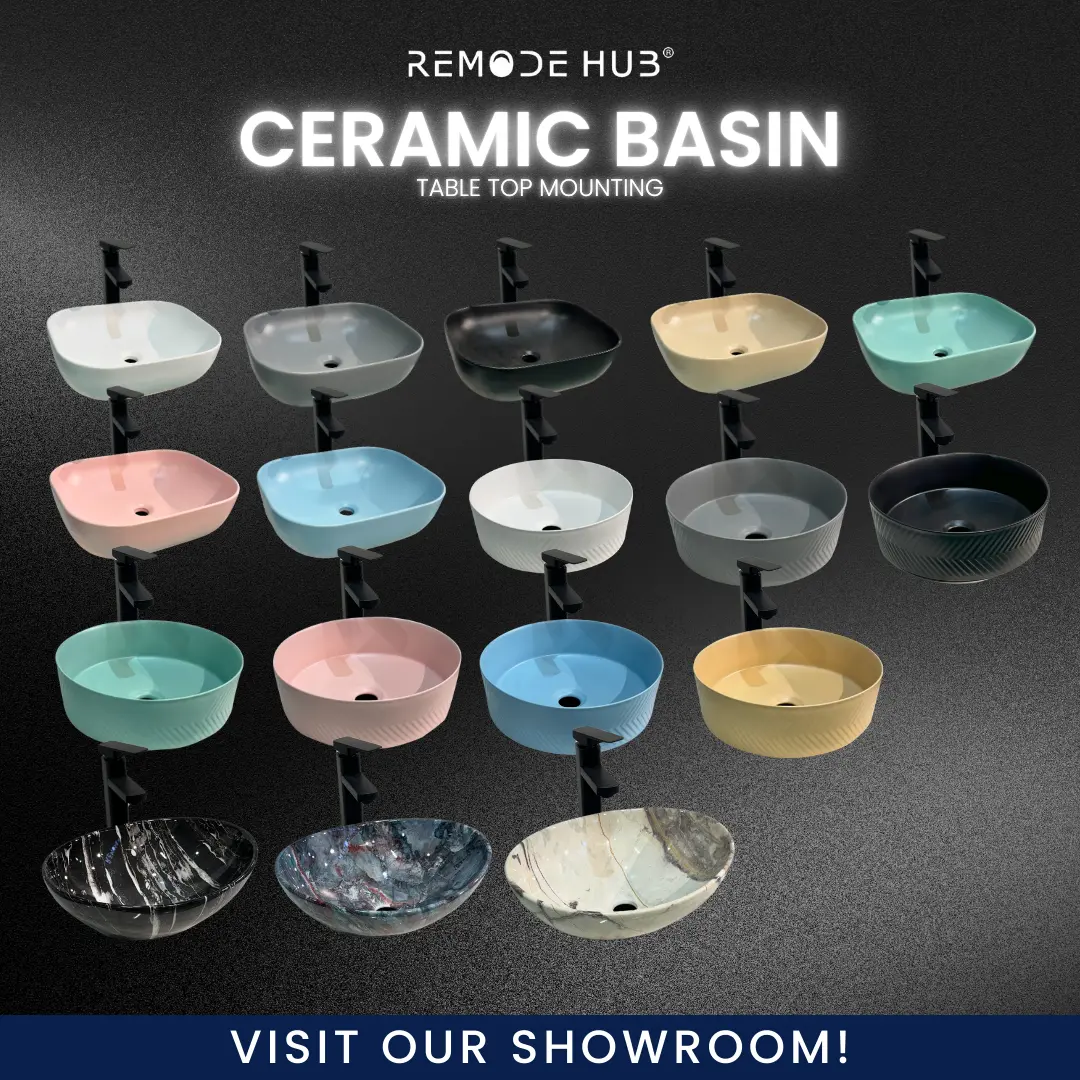 Ceramic Basin. Top Mount Basin. Artistics Basin. Colourful Ceramic Basin. Bathroom Vanity Set Upgrade