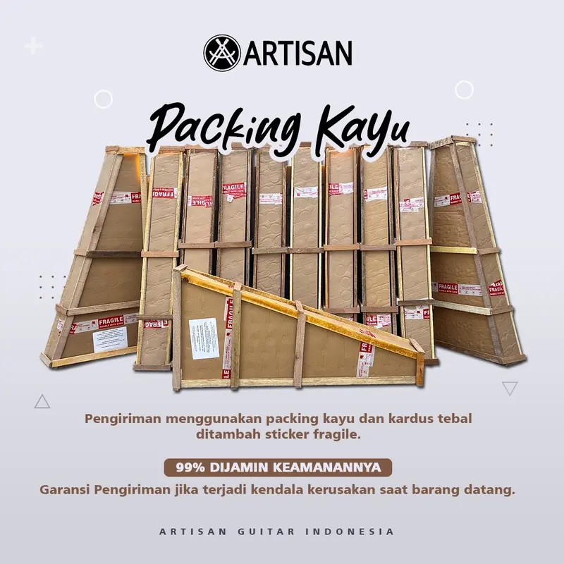 ARTISAN Gitar Akustik 3/4 Beginner AR - MS340 Senar String Guitar 4
