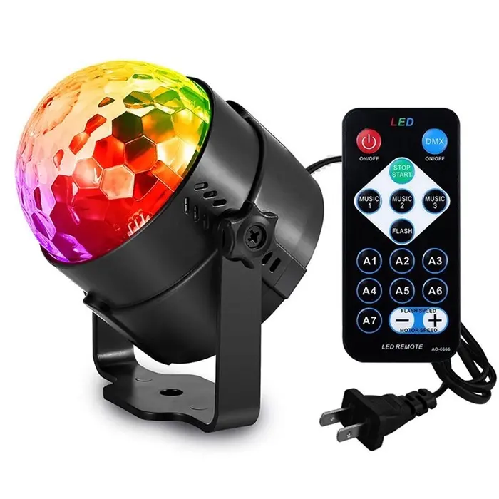 ไฟดิสโก้ ไฟดีสโก้ Disco light ไฟเทค ไฟปาร์ตี้ ตามจังหวะ LED Party Light พร้อมรีโมท
