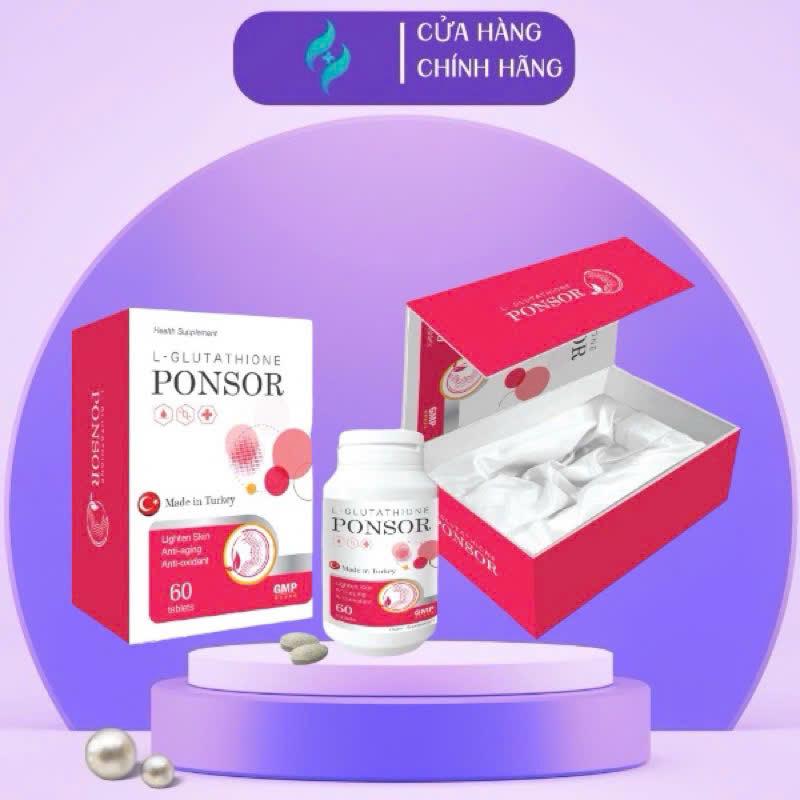 Liệu trình 3 hộp Viên ngậm Glutathione 500mg-Ponsor