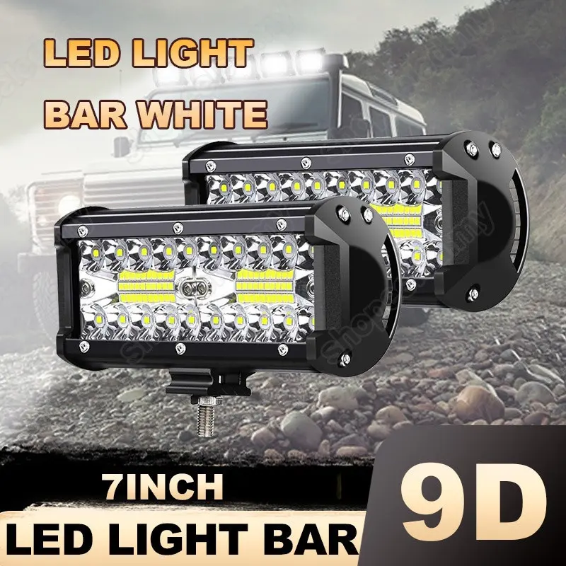 120W Led Work Light Fog Light Spot light 12-24V Waterproof Flood Beam For Work Offroad Car Tractor Truck
