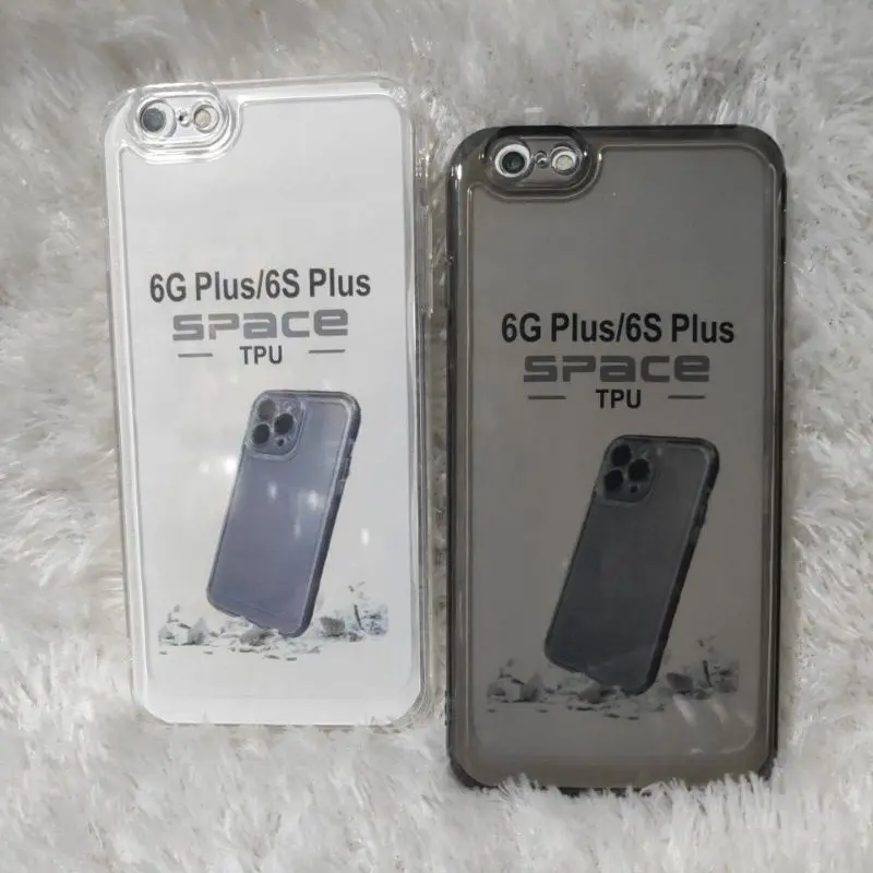 Softcase Casing IP 6 Plus/6S Plus Case Silikon Clear Bening Transparan Pro Camera+pelindung kaca Camera Bahan ful karet tahan lama
