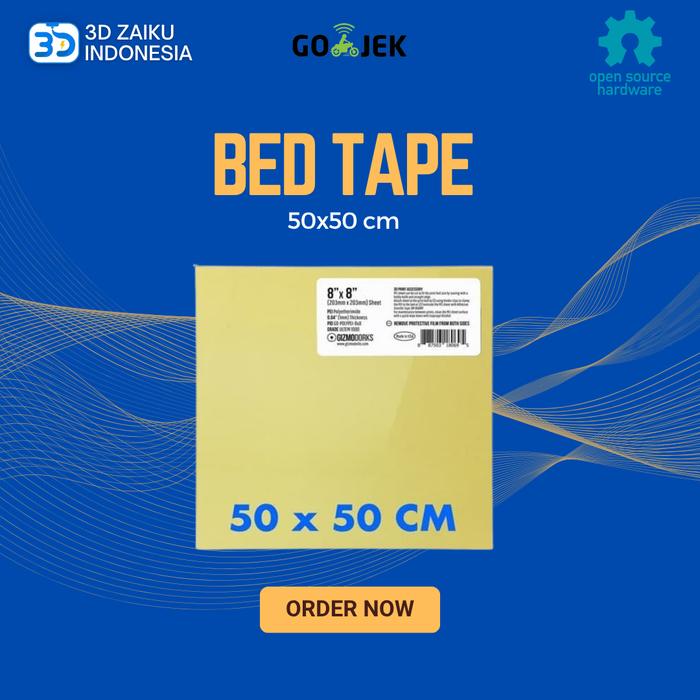 Gambar PEI Ultem Bed Tape Rekomendasi untuk 3D Printer Bed 50x50 cm dari 3D Zaiku Indonesia Kota Administrasi Jakarta Barat Tokopedia