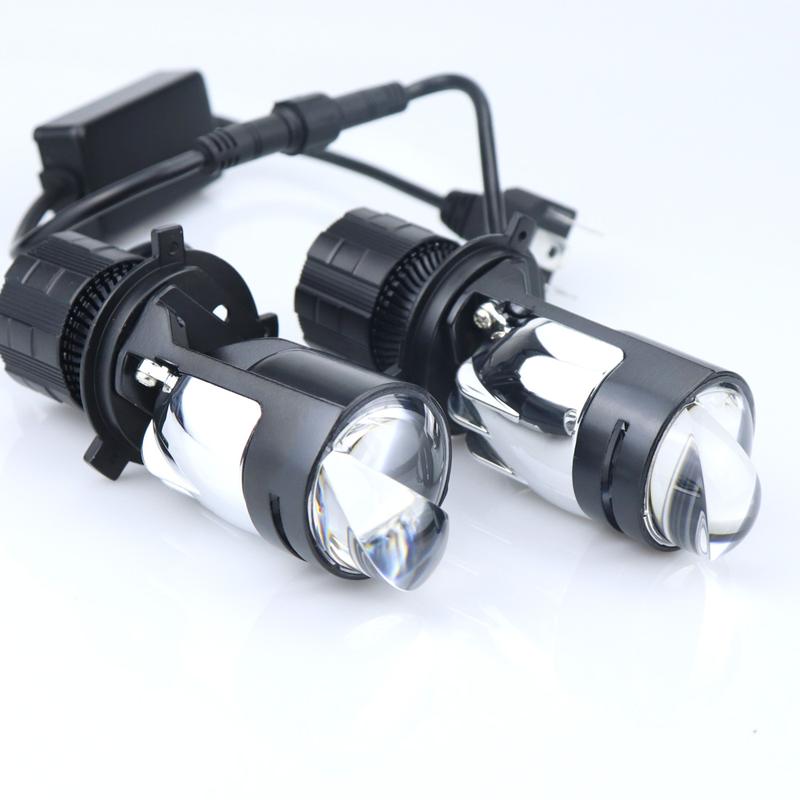 Product Introduction of H4 Bi LED Lenses Projector Headlight 6000K Dual Projector Lens Auto Bulbs 160W High Low Beam Car Motorcycle lamps With Turbo Fan 25