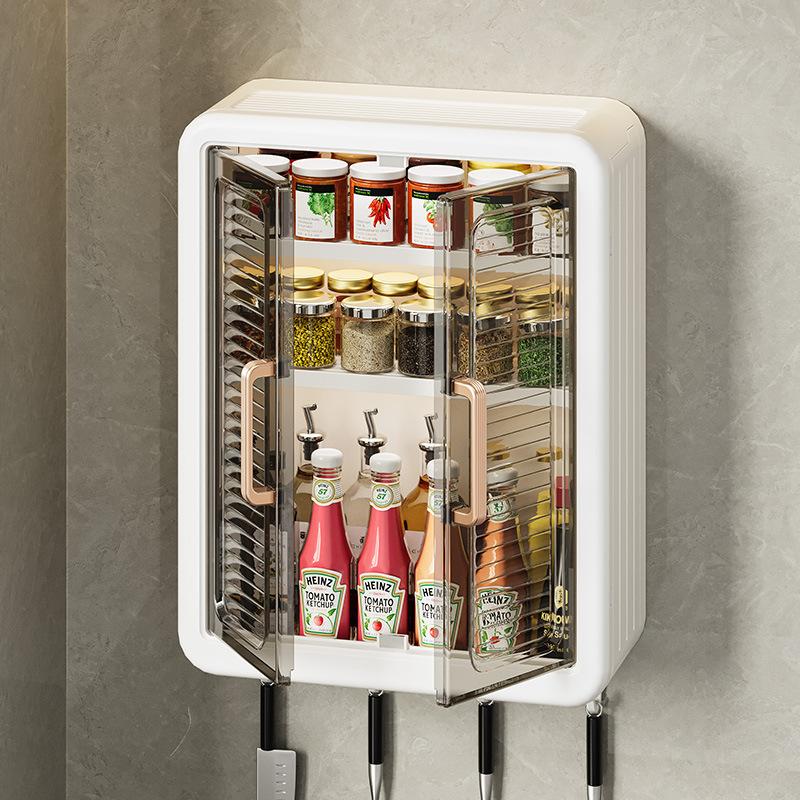  Tủ mỹ phẩm treo tường tủ nhà tắm tủ đựng mỹ phẩm 3 Tầng tủ thuốc gia đình không thấm nước không cần khoan với nhãn dán 