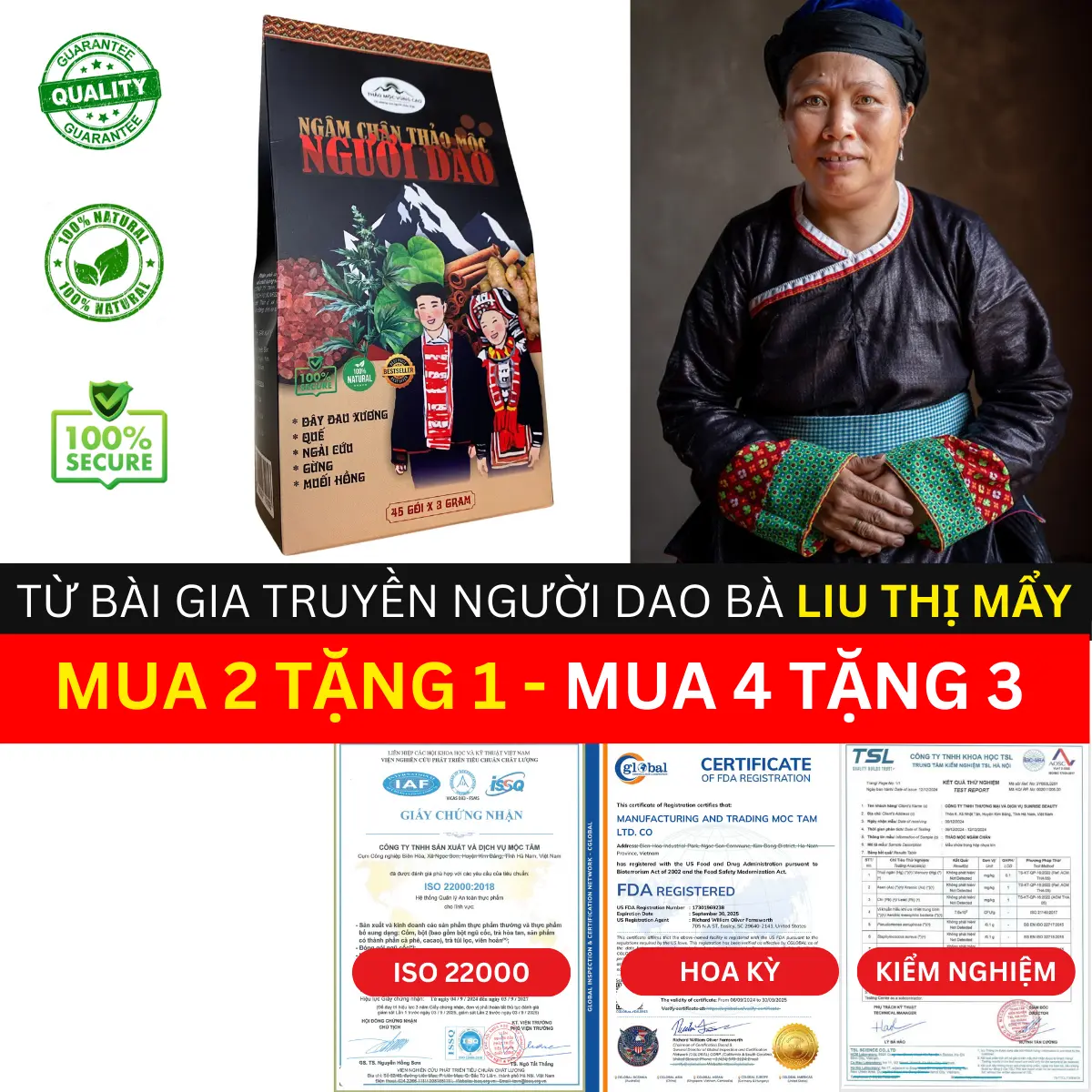 Ngâm chân thảo mộc người Dao
