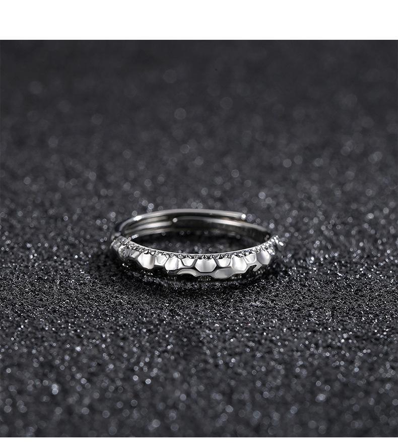 Product Introduction of Nhẫn bạc Sterling dành cho nam giới, Nhẫn Đơn, Nhẫn nam Hợp Xu hướng Nhẫn bạc Cá tính, Nhẫn bạc sinh viên cao cấp, Không phai màu, 926 17