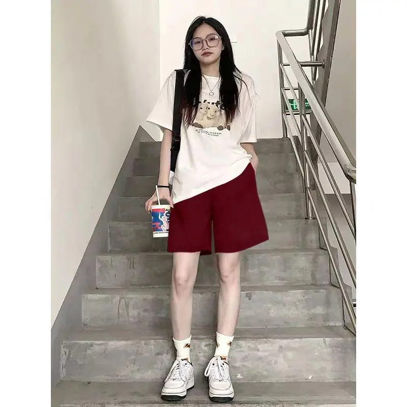 Quần short thể thao unisex form basic cạp chun chất liệu cotton mềm mịn 0