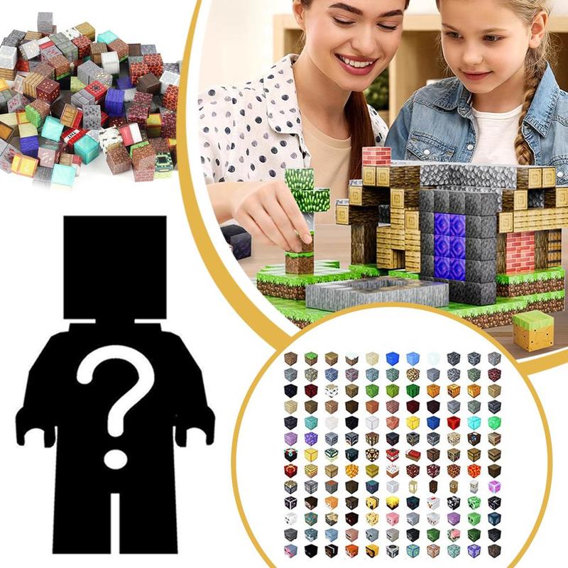 Product Introduction of MC Game Magnetic Cube Blocks Magnetic Cube Puzzle World Building Games Children's Puzzle Games 10