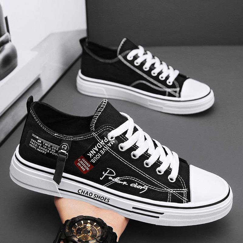 GIÀY NAM LUCKY 1281, Giày Thể Thao Nam Sneakers Casual CHAO SHOES Chất Vải Canvas Kiểu Dáng Basic Dễ Phối Đồ 0
