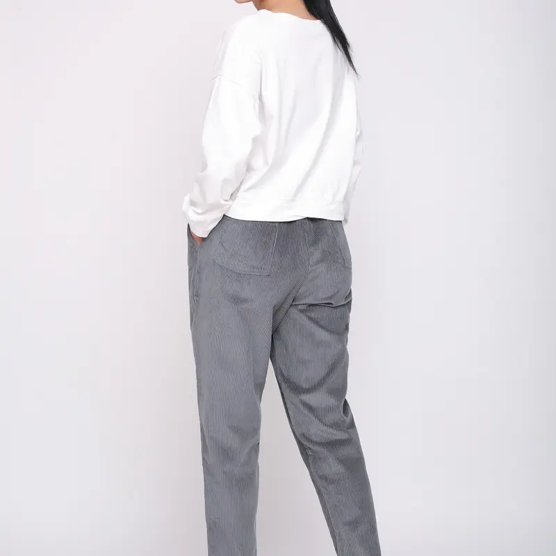 Quần baggy nhung ống suông Nữ Ong Pants 6