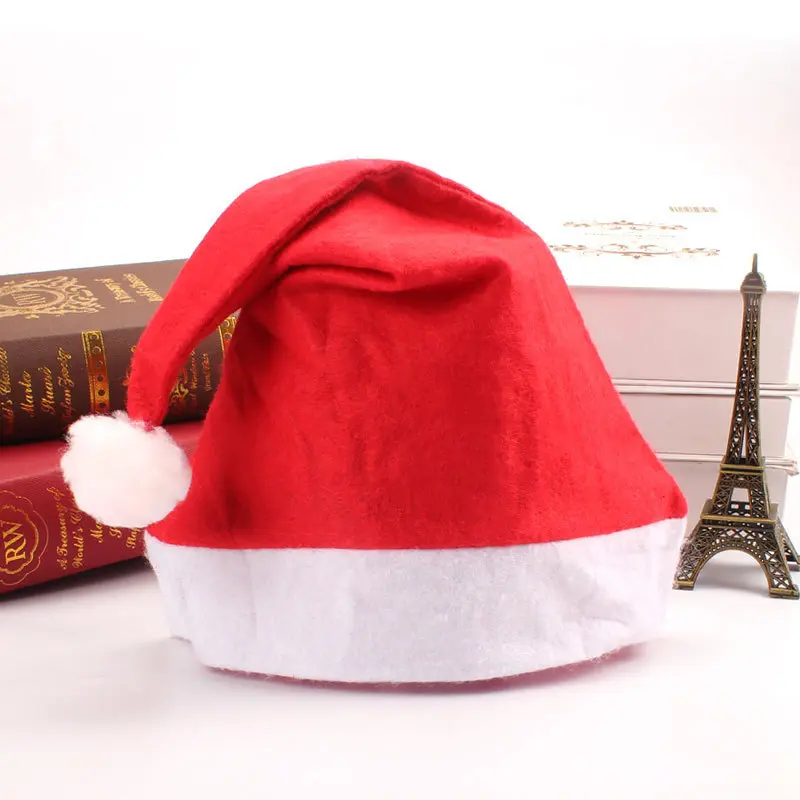 European and American Adult and Children Christmas Hat Ordinary Non-Woven Fabric Factory Christmas Socks Christmas Decoration Party Supplies