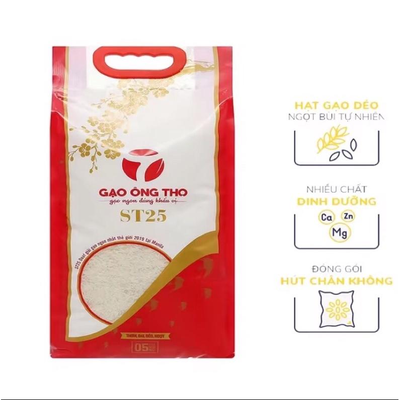 gạo ST25 Ông thọ túi 5kg dẻo mềm 7