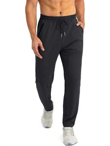 Men's Solid Color Zipper Pocket Drawstring Waist Pants, Regular Fit Casual Comfy Elastic Waist Trousers for Daily Wear, Men's Bottoms for All Seasons