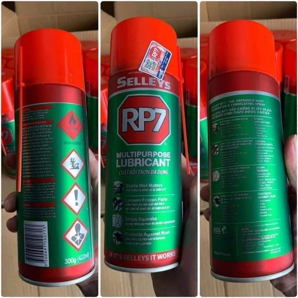 Bình xịt Rp7 tẩy rỉ sét và bôi trơn kim loại hàng loại 350g