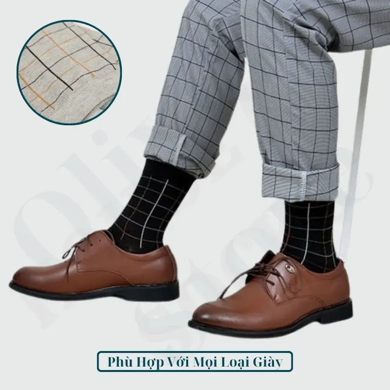 Hộp 5 Đôi Tất dài nam cao cấp,lịch sự Menswear 4