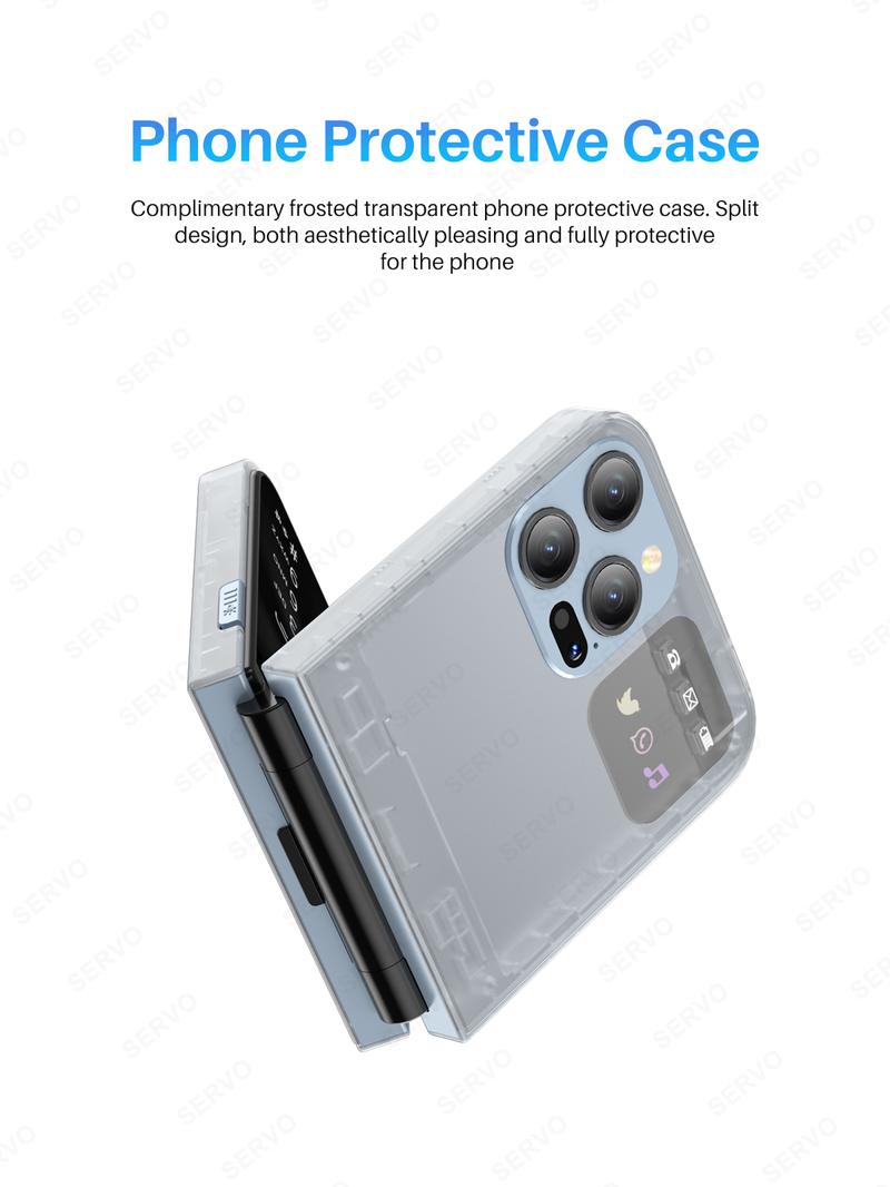 Product Introduction of Điện Thoại Lật, SERVO A50 Pro, Thẻ SIM Kép GSM, Đèn Pin Điện, Ghi Âm Cuộc Gọi Tự Động, Màn Hình 2.4 Inch, Có Thể Gập Lại, Tương Thích Type-C, Điện Thoại Di Động 82