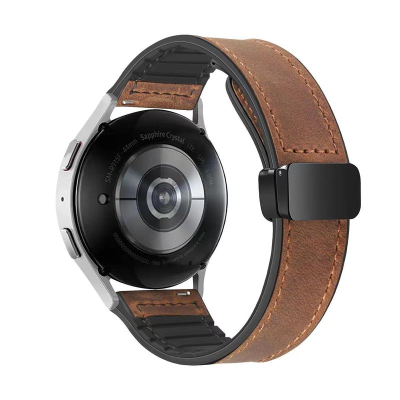 Dây Đeo Đồng Hồ, Da Ngựa Điên, Tương Thích Với Đồng Hồ Garmin / Samsung / Huawei 3 PRO / GT 4, Dành Cho Nam Giới, Phụ Kiện Đeo Được Thông Minh, Từ Tính, Có Kích Thước 18mm, 20mm Và 22mm, Dây Đeo Cổ Điển Và Công Sở, Được Làm Bằng Da Smartwatch