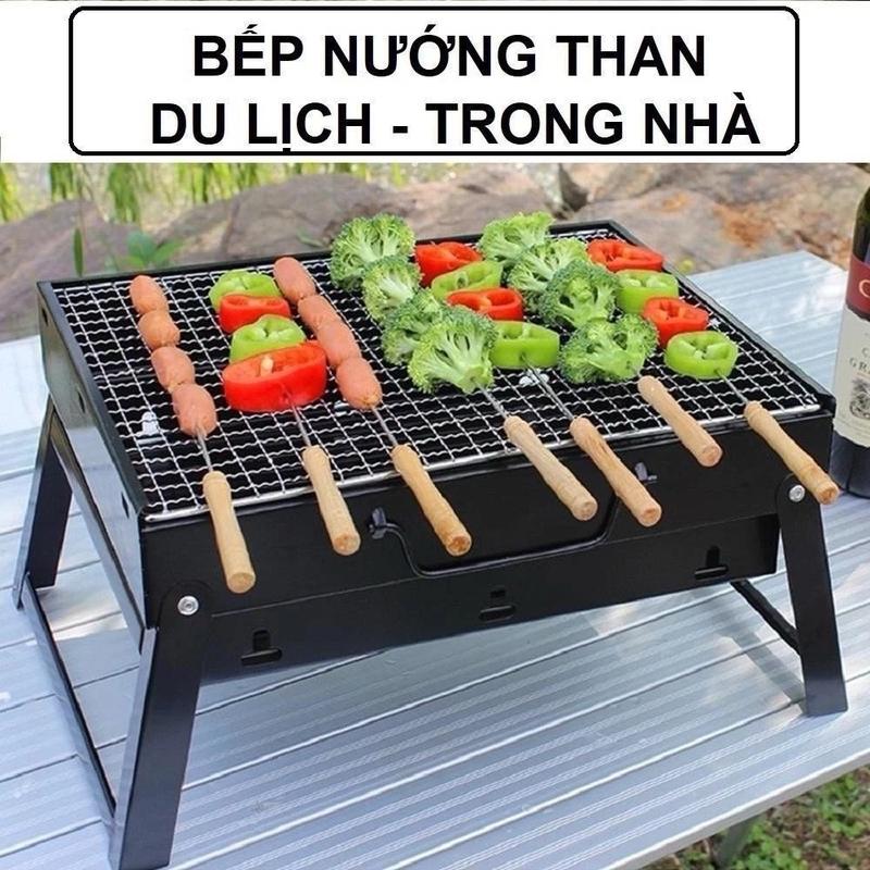 Bếp Nướng Than Hoa BBQ , Bếp Nướng Ngoài Trời Bằng Thép Siêu Dày ,  Bếp Nhập Khẩu 3