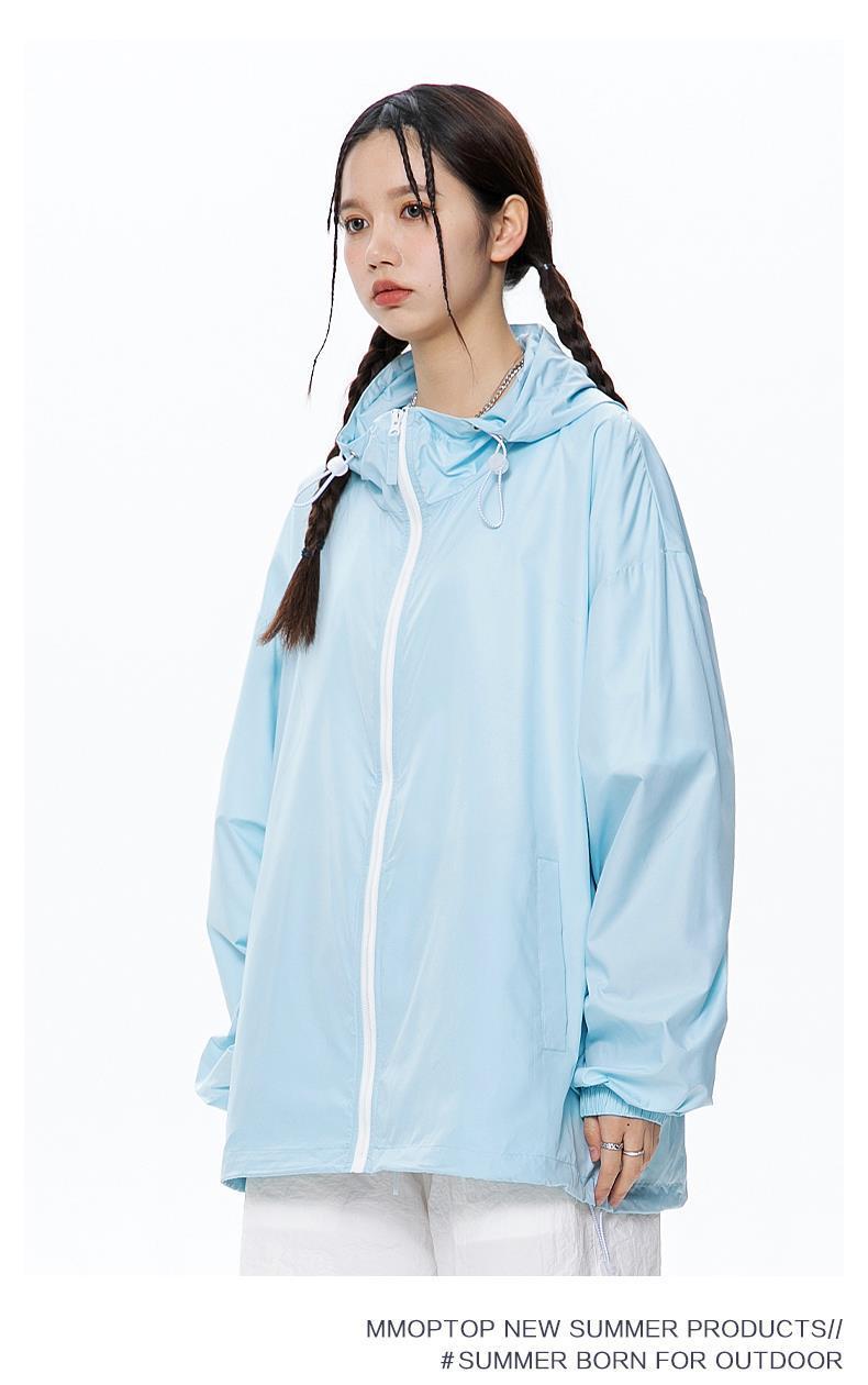 Product Introduction of [rashguardwomen]Summer Cool Skin Jacket UPF50+ Thin Sun Protection Jacket Unisex Casual Sun Protection Coat Men's Trendy 12[Women's sunscreen clothing] 18