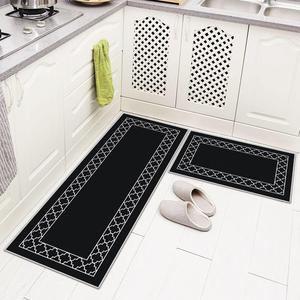 Geometric Pattern Rugs, 2pcs/set Water Absorbent & Non-slip Carpet, Christmas Decor Indoor Decorative Floor Mats for Home Living Room Bedroom Kitchen, Home Decor Set, Bedroom Decor Ideas, Home Decor Products, Christmas Gifts, Christmas Decorations