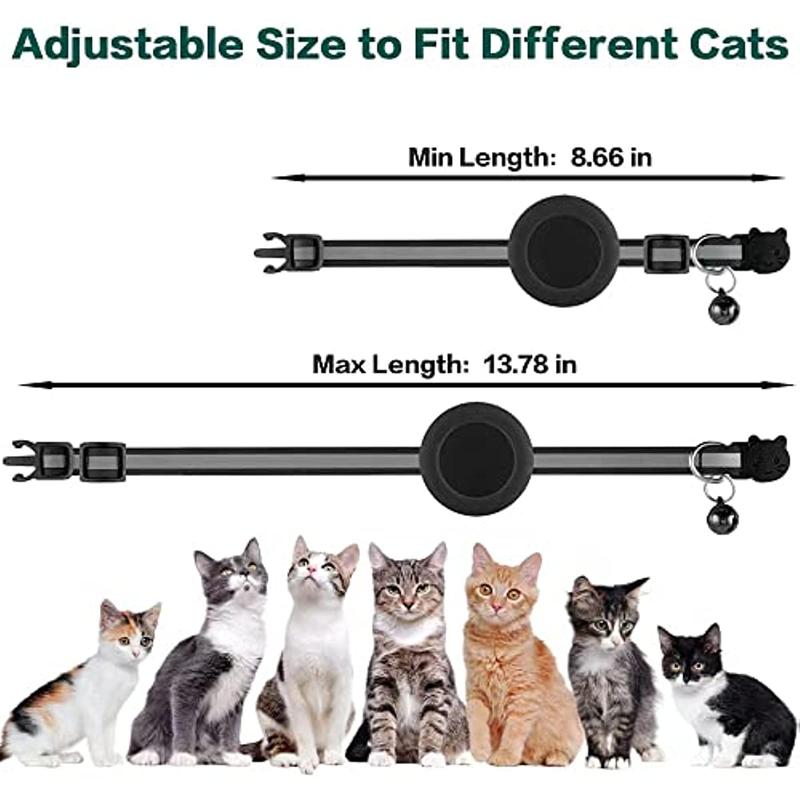 Product Introduction of Cat Collar Pet Strap Case Airtag Cover Kalung Pengenal Aksesoris Peliharaan Kucing Lonceng Kerah Reklektif Anabul Bahan Nilon Anti Hilang 0
