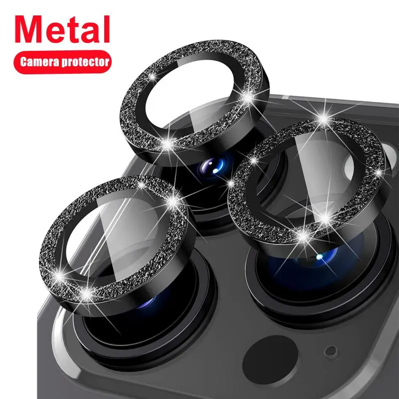 Kính Bảo Vệ, Chất Liệu Kim Loại, Dành Cho iPhone 15, 14, 13, 12, 11, Pro Max Và 12, 13 Mini, 14Plus Và 14Pro Max, Kính Bảo Vệ Ống Kính Máy Ảnh, Bao Gồm Phim 0