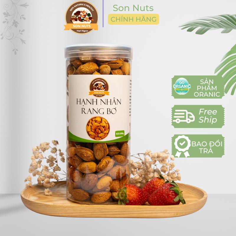 Hạt Hạnh Nhân Rang Bơ Son Nuts 500g - Thơm Ngon Béo Ngậy - Ăn Liền Tiện Lợi - Bổ Sung Dinh Dưỡng Food Thức Ăn Ăn Vặt Snack Sen