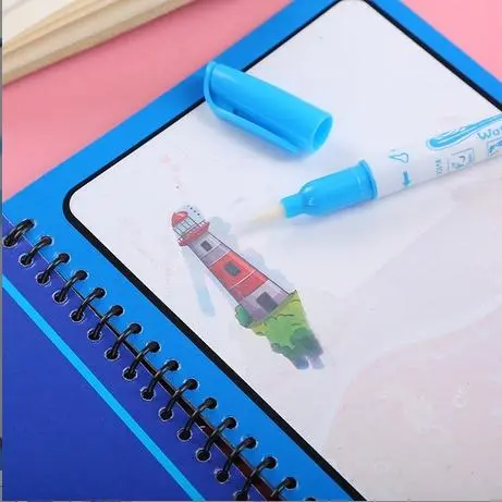BISA COD S5745 Buku Gambar Pen Air / Buku Gambar Ajaib Buku Mewarnai / Magic Water Book Buku Mewarnai Ajaib Dengan Spidol Air 2