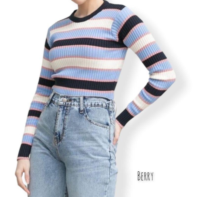 Belleza outlet Baju Atasan Wanita Rajut Korean Style Turtleneck Bica premium Blouse Atasan Wanita 6
