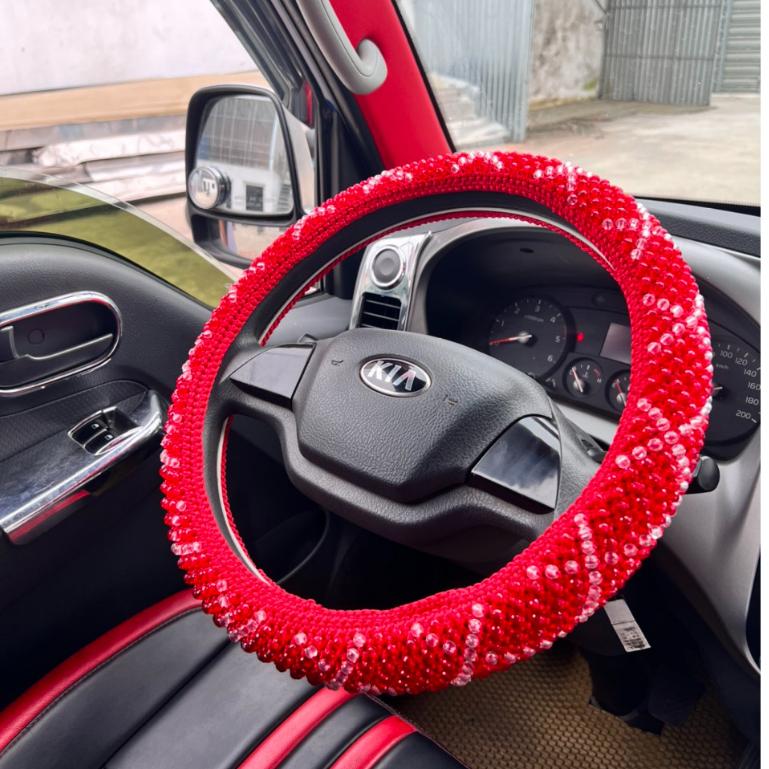 Hàng loại 1 - Bao vô lăng, bọc tay nắm xe ô tô, xe tải bằng Hạt cườm Hàn quốc Cao Cấp Nội Thất vô lăng  xe tải vô  lăng  ô  tô