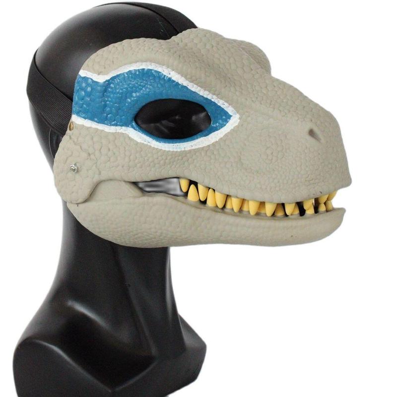 mask role playing props performance headwear Jurassic World Raptor Dinosaur Festival children's toy carnival gift 3