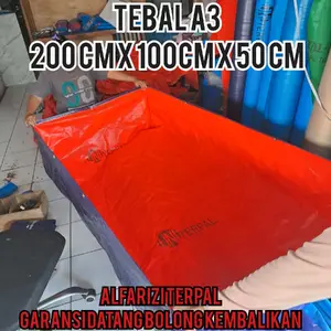 TERPAL KOLAM IKAN A3 200cm x 100cm x 50cm