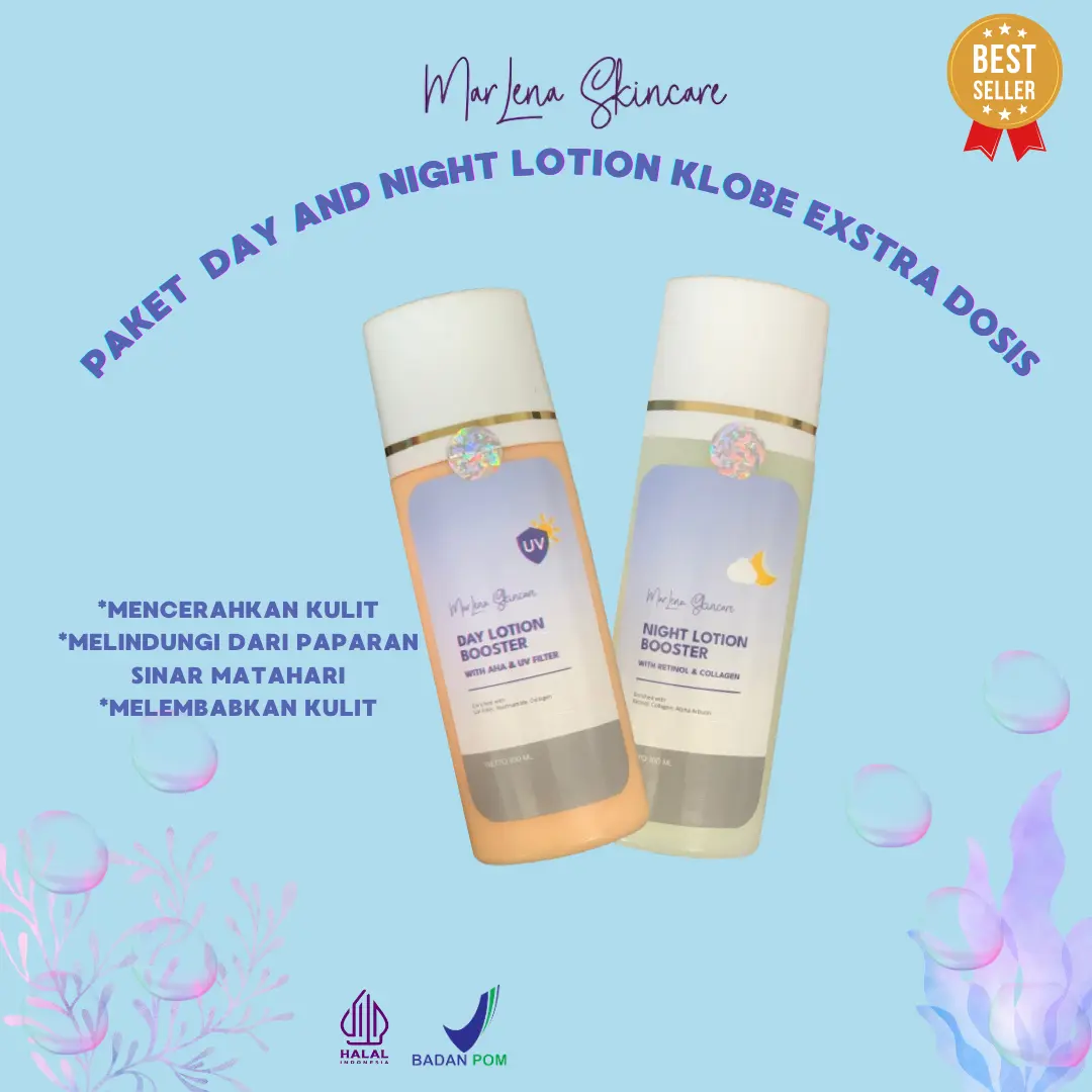 BODY LOTION KLOBE MARLENA SIANG DAN MALAM BODYLOTION WHITENING BPOM