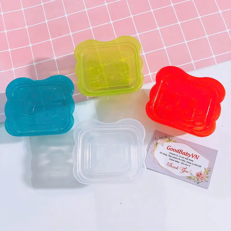 Hộp Trữ Đông ,Khay Trữ Đông Có Nắp 60ml Bảo Quản Đồ Ăn Dặm Cho Bé Goodbabyvn 5