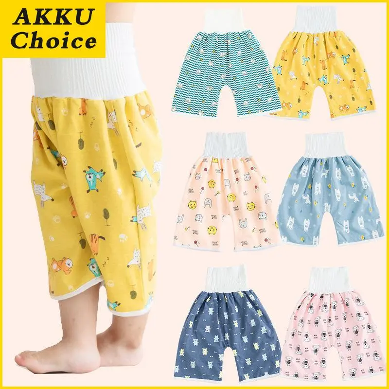 Quần Tã Trẻ Em Bé Chất Liệu Cotton, Không Thấm Nước Và Chống Rò Rỉ, Có Thể Giặt Được, Bảo Vệ Bụng Cho Em Bé, Tấm Thay Đồ Cho Trẻ Em, Quần Tập Luyện, Chống Rụng Răng, Lựa Chọn AKKU