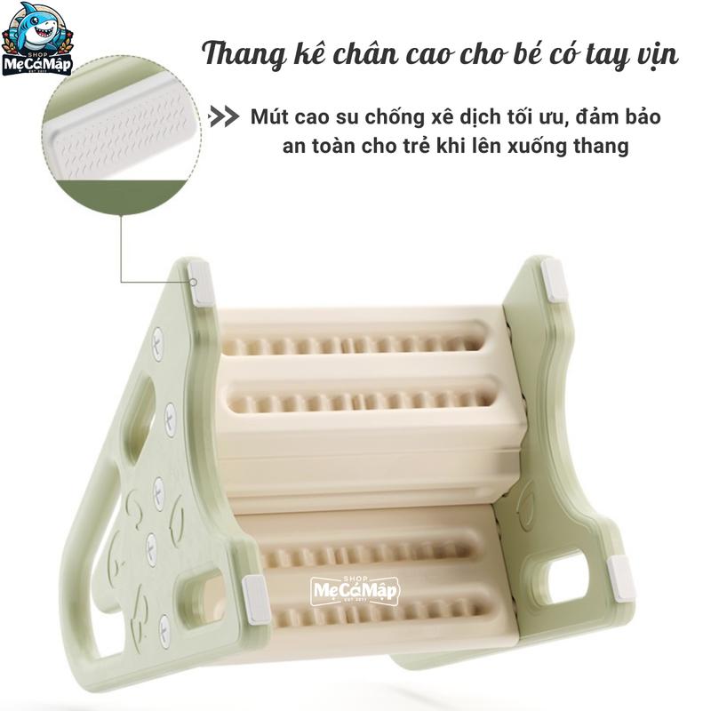 Thang kê chân cao có tay vịn hỗ trợ bé làm việc dễ dàng hơn, Trọng tải lên tới 75kg 5
