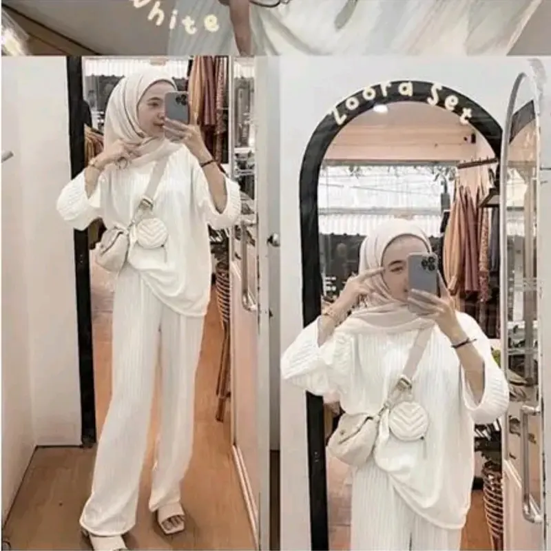 one set zoora knit premium Dewasa 1