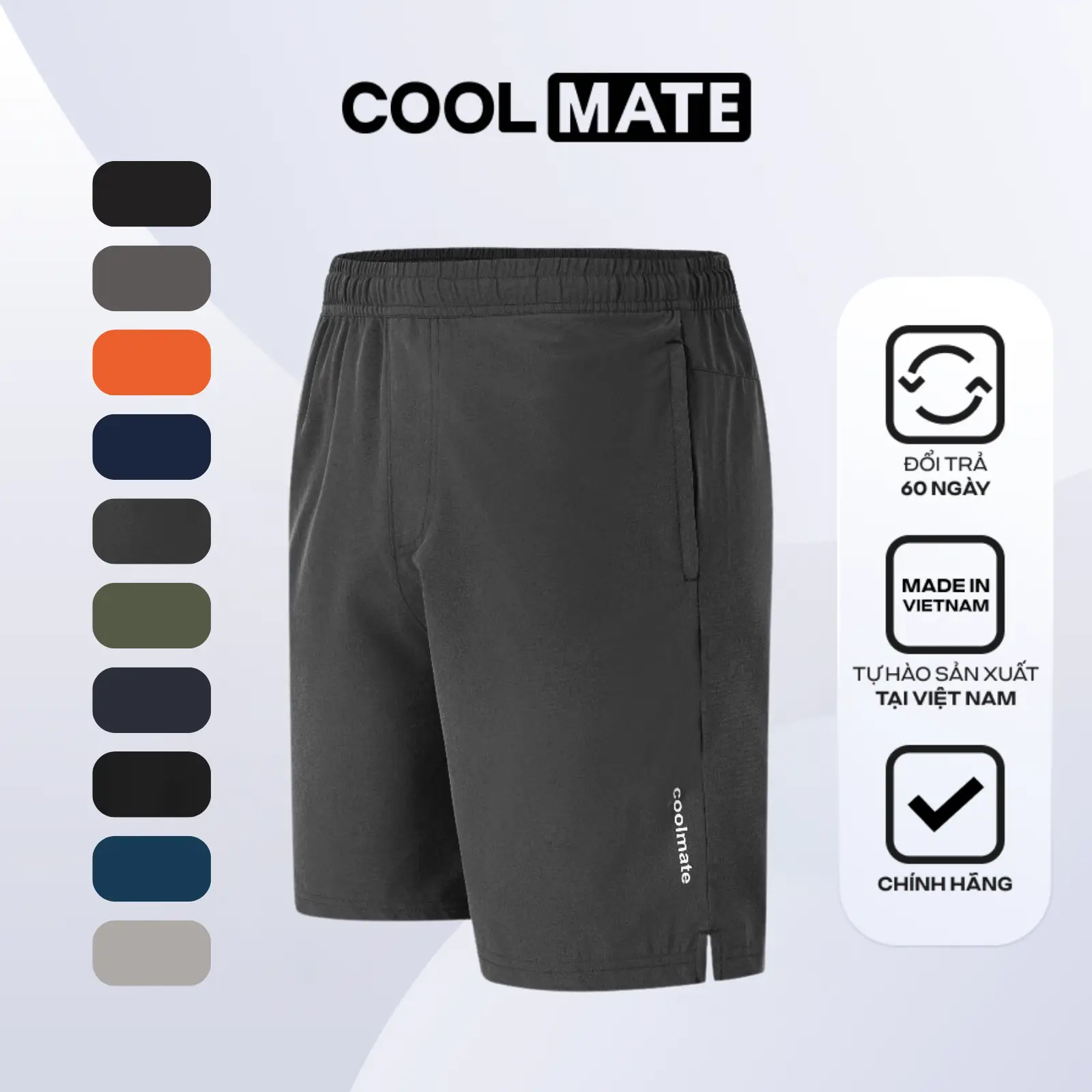 Quần Thể Thao Nam 7inch Ultra Short (Có túi khóa kéo) - Coolmate