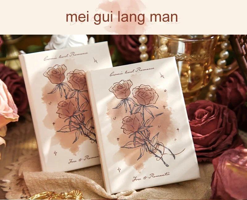 Product Introduction of JIANWU 160 Pages/book Free Romance Series A7 Vintage Flower Mini Pocket Notebook Creative DIY Student Supplies Stationery 7