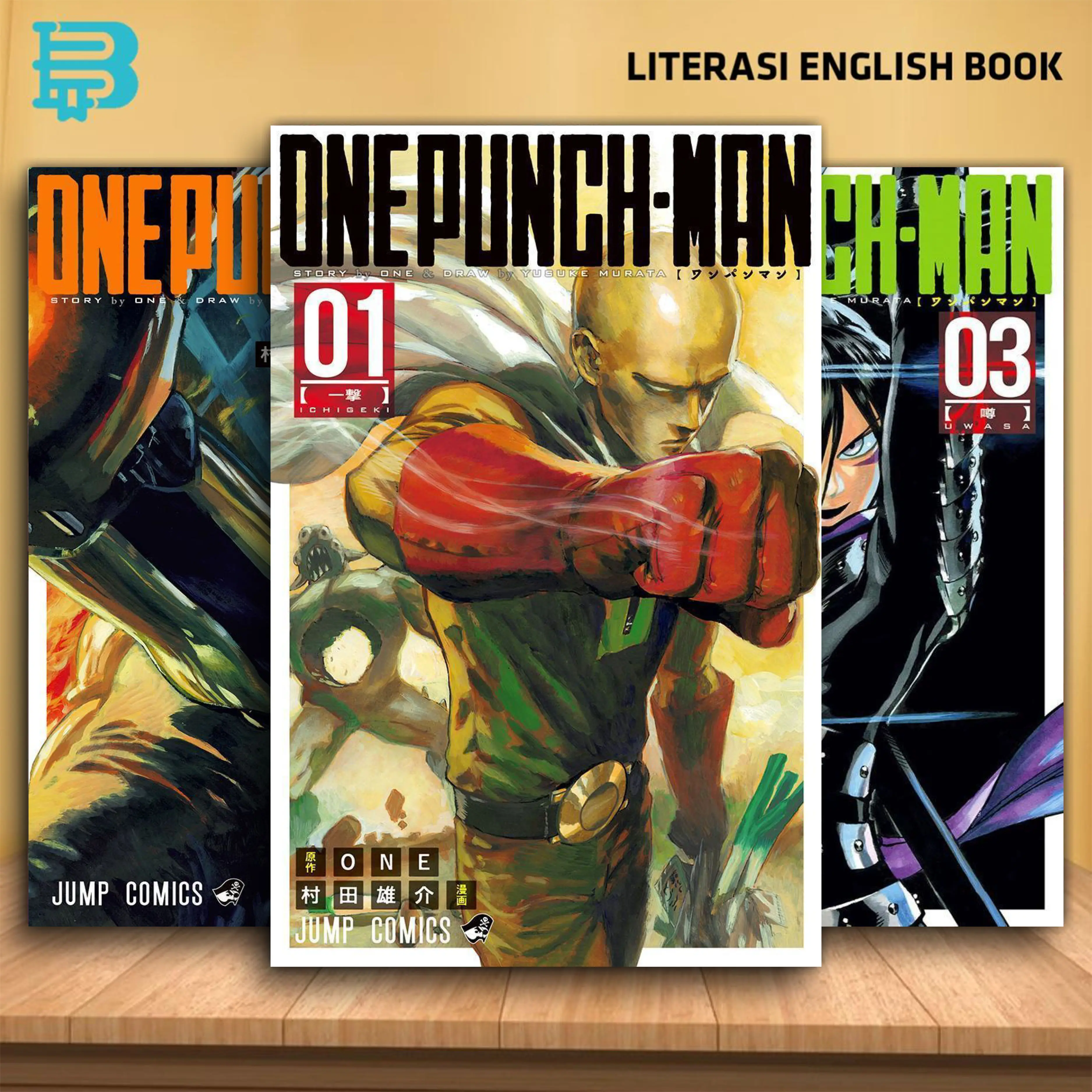 Komik Manga One Punch-Man Vol. 1-26 by Murata Yuusuke Bahasa Indonesia
