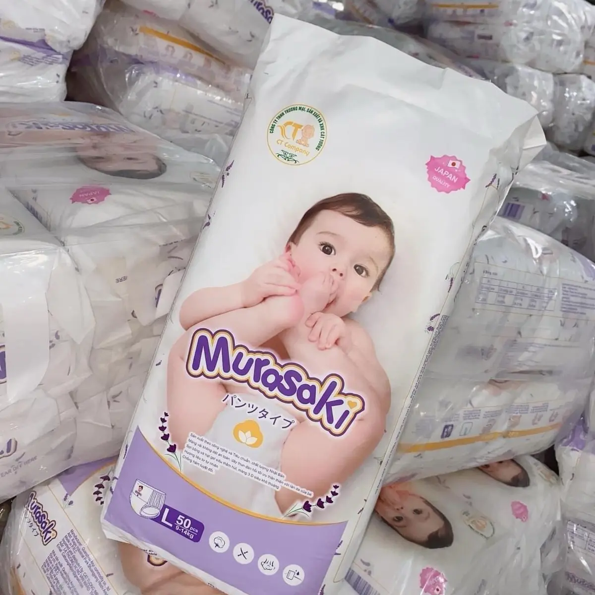 100 Bỉm quần murasaki oganic dành cho em bé