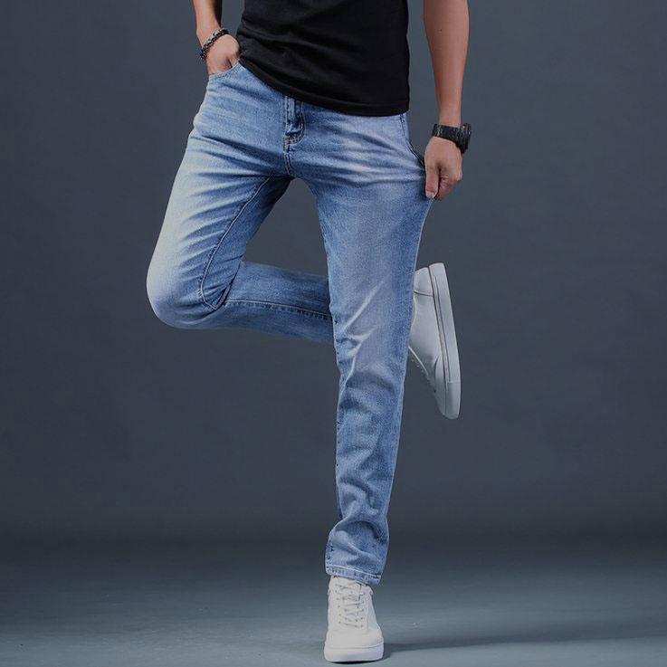 Quần Jean Nam Co Giãn Quần Bò Dáng Côn 03 Màu Cao Cấp Trơn Menswear Pants Có Túi Ong Denim 1