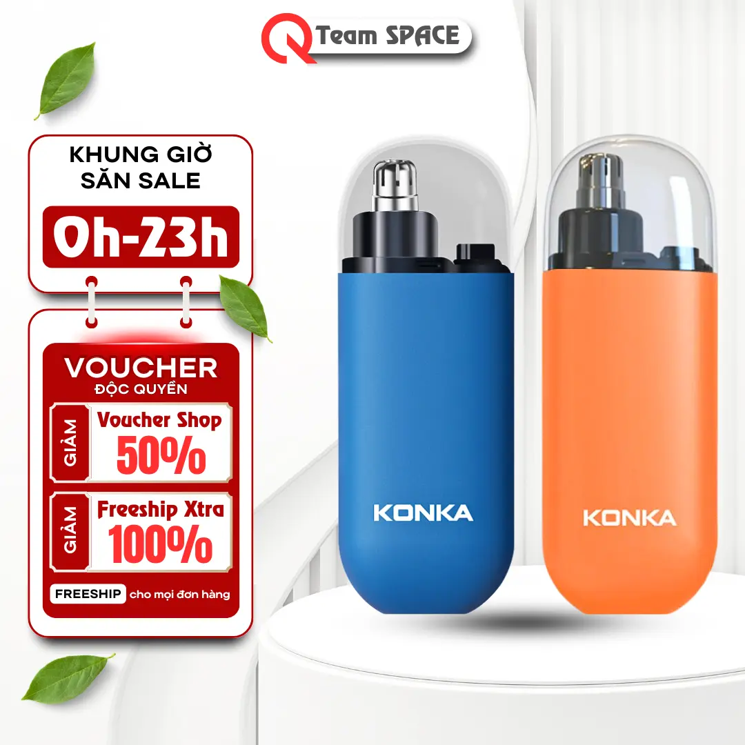 Máy Cắt Tỉa Lông Mày Lông Mũi Điện Mini KONKA Hàng Chính hãng, Máy Cắt Tỉa Lông Mũi Thông Minh