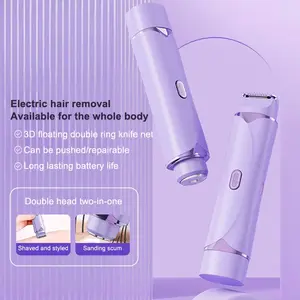 Epilator Mini Ganda Untuk Kemaluan, Alat Pencukur Listrik Untuk Ketiak, Kecil Dan Portabel